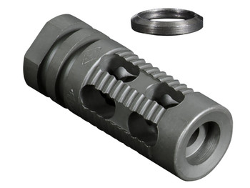 Yankee Hill 285M2 Phantom Comp/Brake with Smooth End, 1/2"-28 tpi Threads 2.25" OAL for 5.56mm
