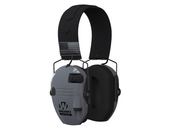 Walker's GWPRSEMPATGY Razor Patriot 23 dB Over the Head Sports South Exclusive Black/Gray Polymer