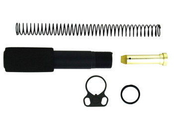TacFire MAR049B Buffer Tube Kit Mil-Spec AR-15 Black Aluminum AR-Pistol Platform
