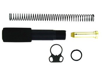 TacFire MAR049B Buffer Tube Kit Mil-Spec AR-15 Black Aluminum AR-Pistol Platform