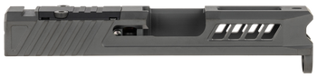 True Precision Inc TPG43SBCRMS Axiom Optic Cut Slide Fits Glock 43 Black DLC Anodized 416R Stainless Steel                                                                                              