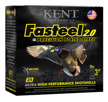 Kent Cartridge K203FS242 Fasteel 2.0  20 Gauge 3 78 oz 2 Shot 25 Per Box 10 Cs UPC: 656308111537