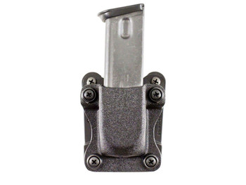 DeSantis Gunhide A86KJKKZ0 Quantico Single Mag Pouch OWB Black Kydex, Belt Clip Fits Belts Up To 1.50" Wide, Compatible w/Sig P365, Ambidextrous