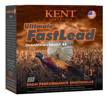 Kent Cartridge K123UFL505 Ultimate Fast Lead 12 Gauge 3 1 34 oz 5 Shot 25 Per Box 10 UPC: 656308402352