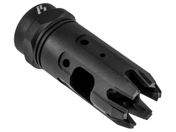 Strike Industries MK9COMP Mini King Comp Black Steel with 1/2"-28 tpi Threads & 2.30" OAL for 9mm Luger AR-Platform
