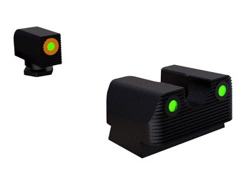 Rival Arms RA2A231G Night Sights for G42/G43/G48 Green Tritium Orange Outline Front Sight-Green Tritium Black Outline Rear Sight