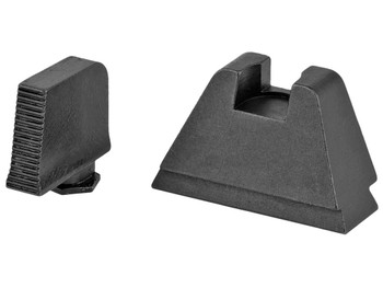 AmeriGlo GL506 Optic Compatible Sight Set for Glock 3XL Tall Serrated Front Sight-Black Rear Sight