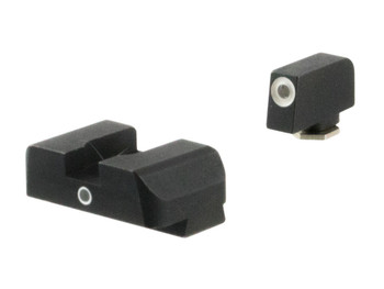 AmeriGlo GL5101 i-Dot Sight Set for Glock Green Tritium White Outline Front Sight-Green Tritium Rear Sight
