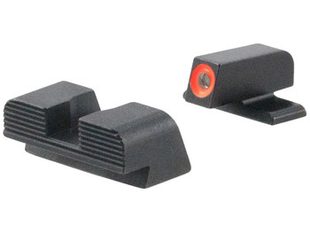 AmeriGlo SG434 Protector Sight Set for Sig Sauer Green Tritium Orange Outline Front Sight-Black Serrated Rear Sight