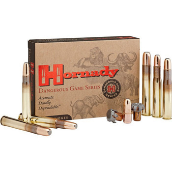 Hornady Dangerous Game Hyper Velocity Centerfire Ammunition, 404 Jeffery, DGX Bonded, 400 Grain - 20 Cartridge Box ( 20 / 1 )