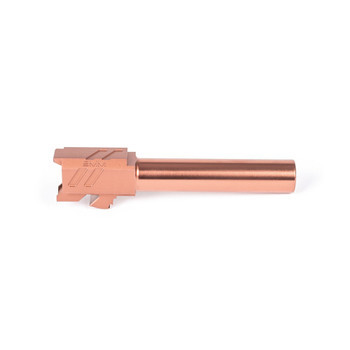 ZEV BBL19PROBRZ Pro Match Replacement Barrel 9mm Luger 4.02 Bronze PVD Finish 416R Stainless Steel Material for Glock 19 Gen14 UPC: 811338034403