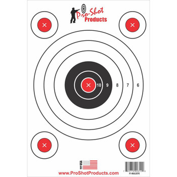 9X13 5 BULLSEYE TARGET 6 PACK UPC: 709779903122