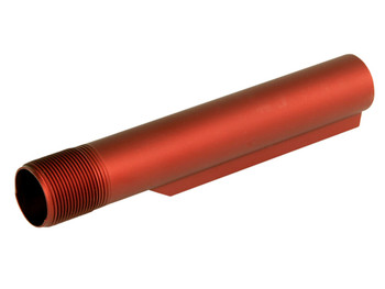 LBE Unlimited MBUF002RED Mil-Spec Buffer Tube 6 Position AR-15 Red