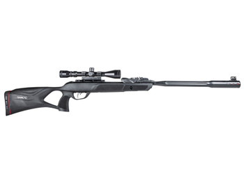 Gamo 6110063354 Swarm Fusion 10X Gen 3 Gas Piston 177 10rd Shot Black Black Fluted Steel Barrel Black Receiver Black All Weather Lightweight Thumbhole Stock Scope 3-9x40mm