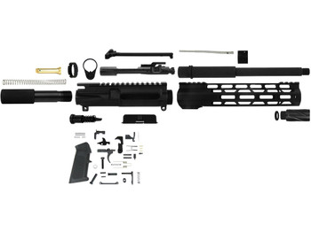 TacFire SSPK300LPK10 AR Build Kit Pistol Sports South Exclusive 300 Blackout AR Pistol Platform Black Parkerized Steel 5/8"x24