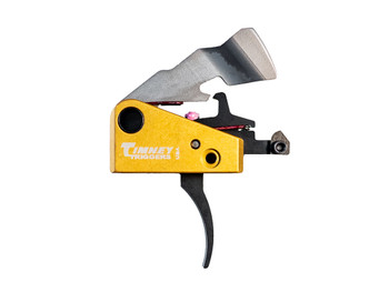 Timney Triggers 691S Featherweight Single-Stage Curved Trigger with Black/Gold Finish for FN SCAR17
