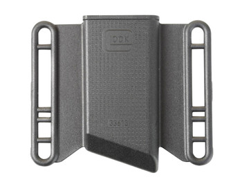 Glock MP033613 Mag Pouch OWB Black Polymer, Belt Slide Mount Up To 2.25" Wide, Fits Glock 43 Magazines Only
