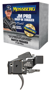 Mossberg 96010 JM Pro  Adjustable Match AR DropIn Trigger Fits AR15s  AR10s w.154 Trigger  Hammer Pin Holes FactorySet 4 Pound Pull Weight UPC: 015813960106