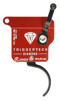 TriggerTech R7LSRB02TNC Diamond Without Bolt Release SingleStage Traditional Curved Trigger with 0.302 lbs Draw Weight for Remington 700 Left UPC: 885768000765