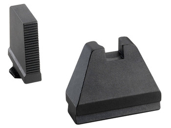 AmeriGlo GL808 Optic Compatible Sight Set for Glock 9XL Tall Serrated Front Sight-Black Rear Sight