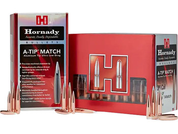 Hornady 41697 A-Tip Match 416 Cal .416 500 gr A Tip Match 25 Per Box/ 10 Case