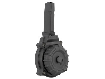 ProMag DRMA20 Standard 50rd Drum 9mm Luger Compatible w/Glock 43X/48 Black DuPont Zytel Polymer