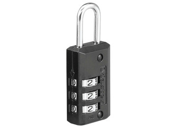 Master Lock 646D Combination Lock Open With Combination Black Steel