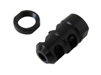 Kel-Tec PLRSU582 PLR-22 Muzzle Brake Kit Black Steel with 1/2"-28 tpi Threads for 22 LR Kel-Tec PLR-16