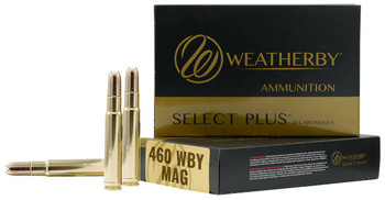 Weatherby B460450TSX Select Plus  460 Wthby Mag 450 gr Barnes TSX Lead Free 20 Per Box 10 Case UPC: 747115415878