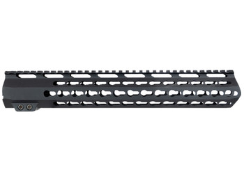 Aim Sports MTK13H308 AR Handguard 13.50" High KeyMod Style Made of 6061-T6 Aluminum with Black Anodized Finish for 308 Cal AR-10