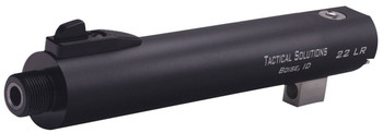 Tactical Solutions TL55TEMBNF TrailLite Barrel 22 LR 5.50 Black Matte Finish 6061T6 Aluminum Material with Threading  Fiber Optic Front Sight for Browning Buck Mark UPC: 879971000056