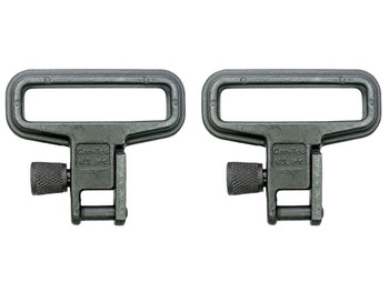 GrovTec US Inc GTSW05 Mil-Force Swivel Set Rifle 1.25" Black Zinc Phosphate Steel