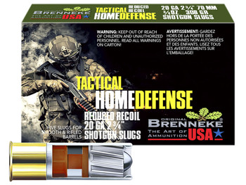 Brenneke SL202THD THD Home Defense 20Gauge 2.75" 3/4oz Slug Shot 5 Per Box/50 Case