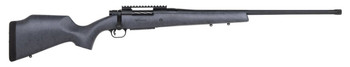 Mossberg 28104 Patriot Long Range Hunter 6.5 PRC Caliber with 41 Capacity 24 ThreadedFluted Barrel Matte Blued Metal Finish  Sniper Gray Fixed Monte Carlo Stock Right Hand Full Size UPC: 015813281041