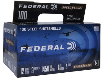 Federal WF1421004 Speed-Shok 12Gauge 3" 1 1/4oz 4Shot 100 Per Box/2 Case