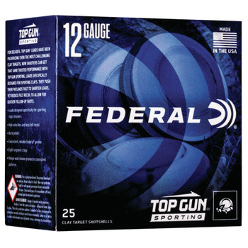 FED TOP GUN 12GA 2.75" #7.5 1 OZ 25/ UPC: 604544652468
