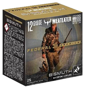 Federal Bismuth 12 Gauge Shotshell Ammunition, 2 3/4 Inch, 1350 FPS, 1 1/4 Ounce, #5 Shot - 25 Cartridge Box ( 25 / 1 )