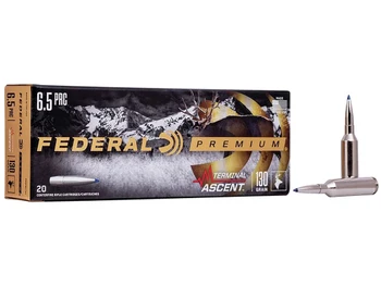 Federal P65PRCTA1 Premium Terminal Ascent 6.5PRC 130gr 20 Per Box/10 Case