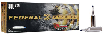 Federal Terminal Ascent Hyper Velocity Centerfire Ammunition, 300 WSM, Terminal Ascent, 200 Grain - 20 Cartridge Box ( 20 / 1 )