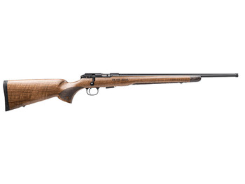 CZ-USA 02373 CZ 457 Royal Full Size 22 LR 5+1 20.50" Black Nitride Black Nitride Steel Receiver Walnut Fixed American Style w/Decorative Forend Tip Stock Right Hand