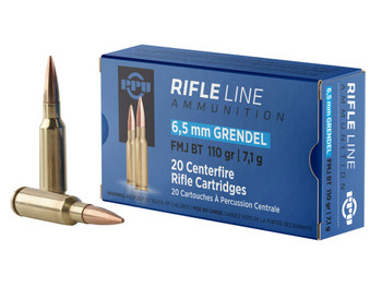 PPU PP6GF Standard Rifle 6.5Grendel 110gr Full Metal Jacket Boat Tail 20 Per Box/25 Case