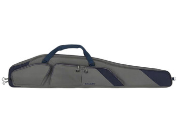 Allen 64250 Kenosha Rifle Case 50" Gray Endura w/Indigo Trim, Foam Padding, Gusseted Accessory Pockets, Lockable Zippers & Adjustable Sling