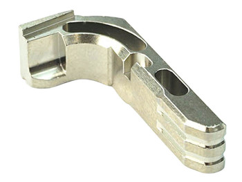 Cross Armory CRGMCSV Mag Catch Extended Glock Gen1-3/P80 Silver Anodized Aluminum