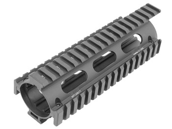 UTG Pro MTU001T Pro Quad Rail Drop-In Handguard Extended Black Anodized Aluminum Picatinny Rail AR-15 Carbine