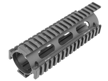 UTG Pro MTU001T Pro Quad Rail Drop-In Handguard Extended Black Anodized Aluminum Picatinny Rail AR-15 Carbine