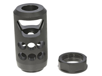 Ruger 90641 American Muzzle Brake Black Matte Steel 11/16"x24 Threads, 2.20" OAL, 1" Diameter 45-70 Gov/450 Bushmaster