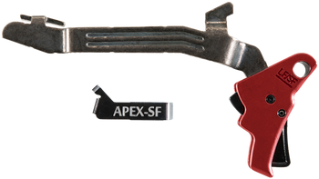 Apex Tactical 102157 Action Enhancement  Black/Red Drop-In Trigger Compatible w/ Glock 43/43X/48 Right Hand                                                                                             