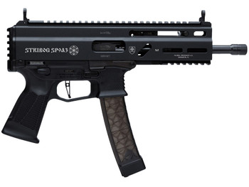 Grand Power 8588005808538 SP9A3 Stribog 9mm Luger 30+1 8" Black Threaded Barrel, M-LOK Handguard, Black Aluminum Picatinny Rail Receiver, Rear Picatinny Rail, Black Polymer Grips