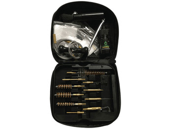 Clenzoil 2236 Field & Range Tactical Cleaning Kit Pistol/Rifle 17 Pieces Black