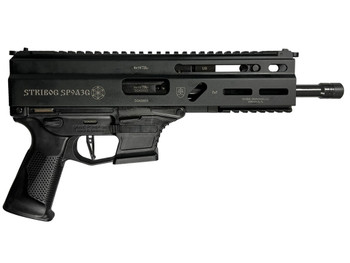 Grand Power 8588005808545 SP9A3G Stribog 9mm Luger 30+1 8" Black Threaded Barrel, M-LOK Handguard, Black Hardcoat Anodize Aluminum/Polymer Receiver w/Picatinny Rail, Black Polymer Grip, Ambidextrous